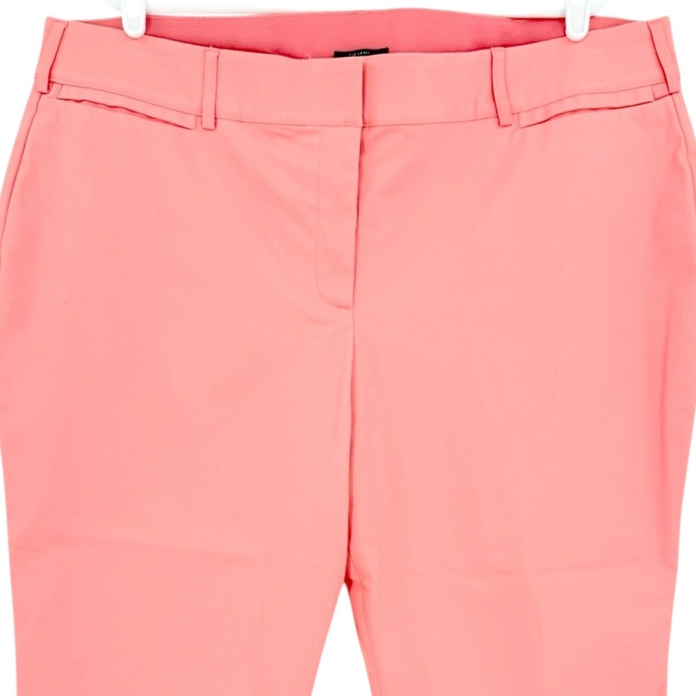 Lane Bryant Women's The Lena Stretch Curvy Coral Cropped Pants Plus Size 22 NWOT - Picture 3 of 10